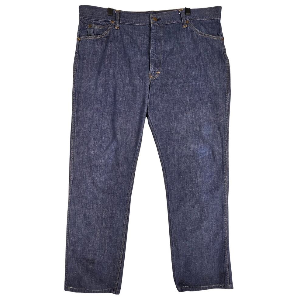 SEARS ROEBUCKS RARE VINTAGE MEN'S BLUE JEANS STRAIGHT HIGH RISE – SIZE 40x30